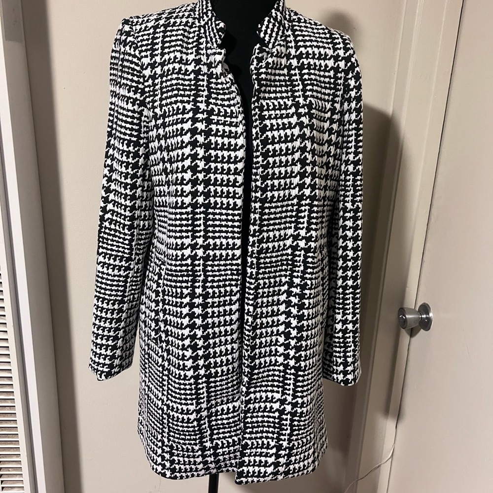Carolina Belle Long herringbone open coat
